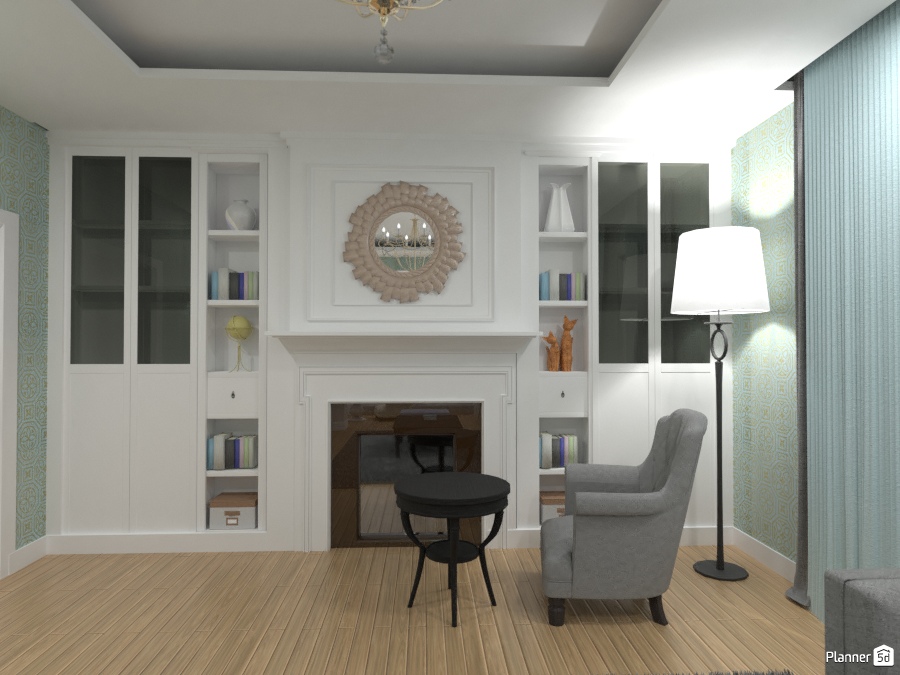 Гостиная с камином #1983847 by Elena Strenova