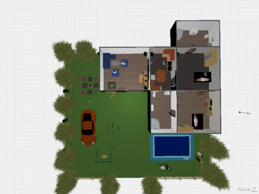 2BHK LAWN & POOL #3046384 by User 29199556