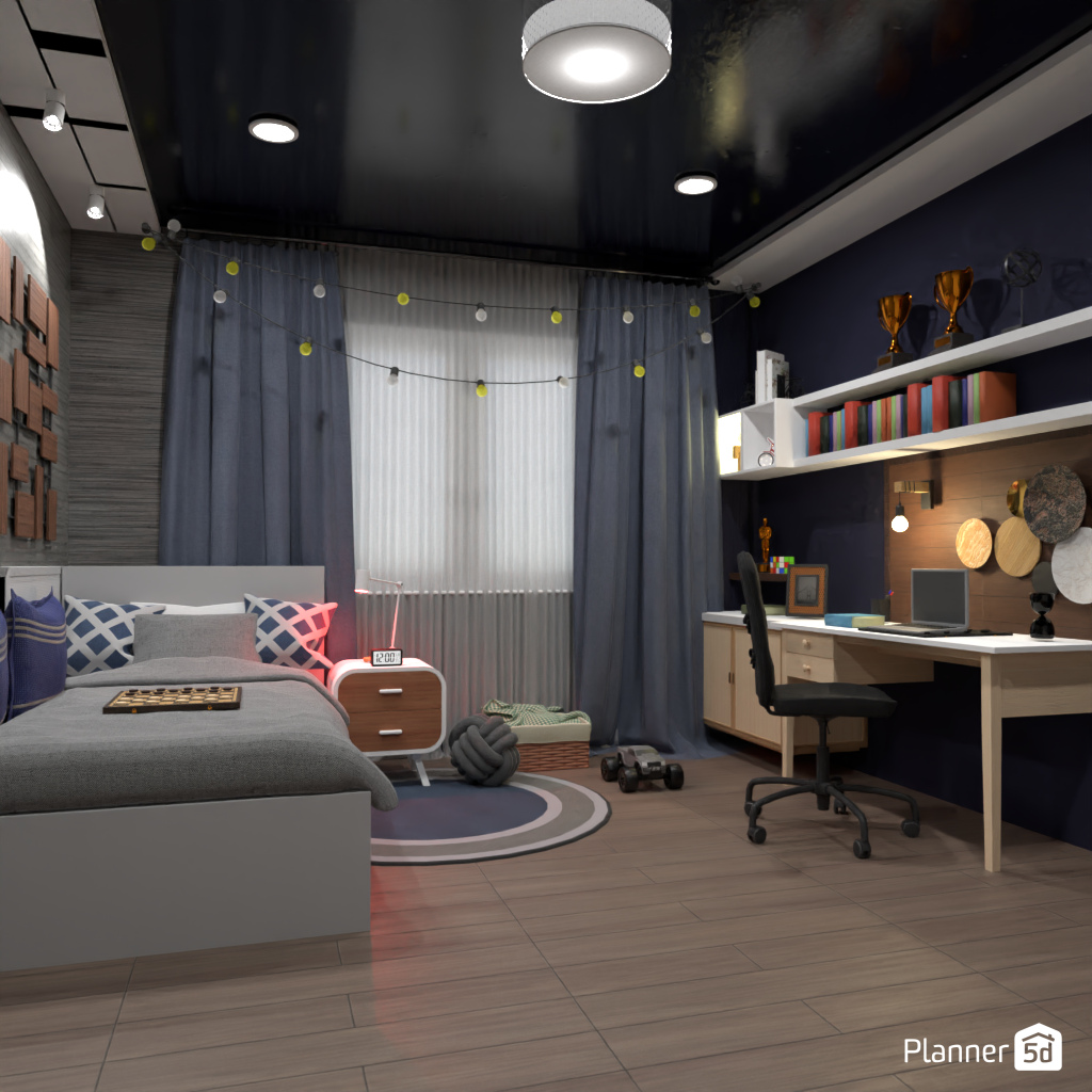 Dormitorio infantil azul #19564748 by Editors Choice