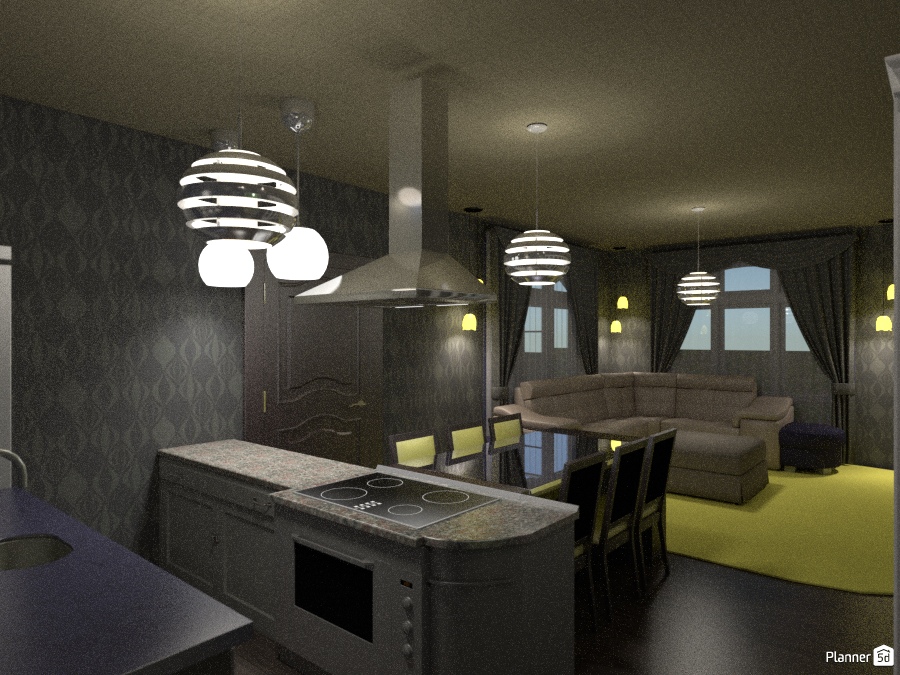 Kitchen/living room #1645749 by beatriz arruda