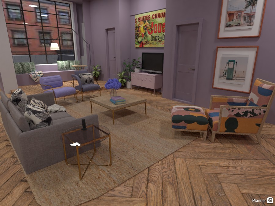 Monica's Apartment - FRIENDS - Free Online Design | 3D House Ideas - by ...