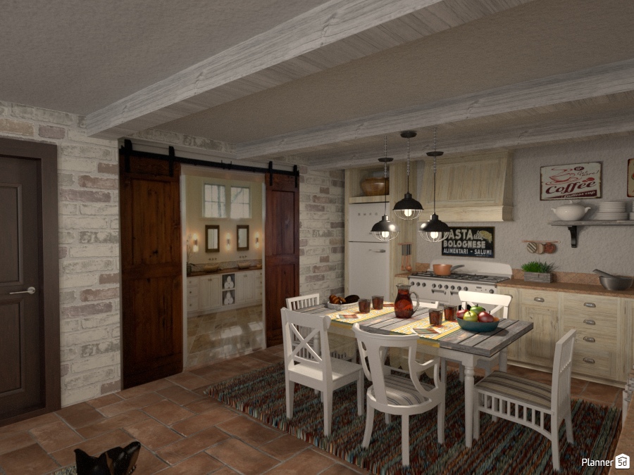 Cucina Rurale vista bagno #1576774 by KIJK