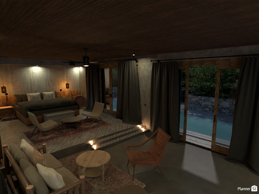 zen bedroom/living #4078785 by Michel