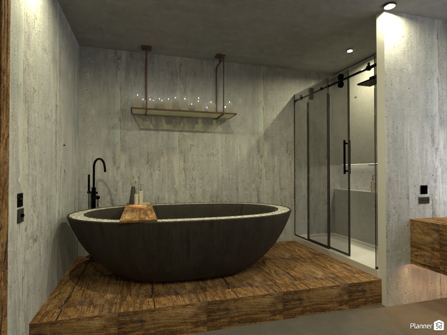 concrete bathroom #4078858 by Michel