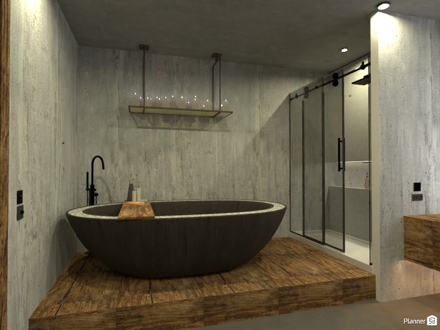 concrete bathroom 4078858 by Michel image