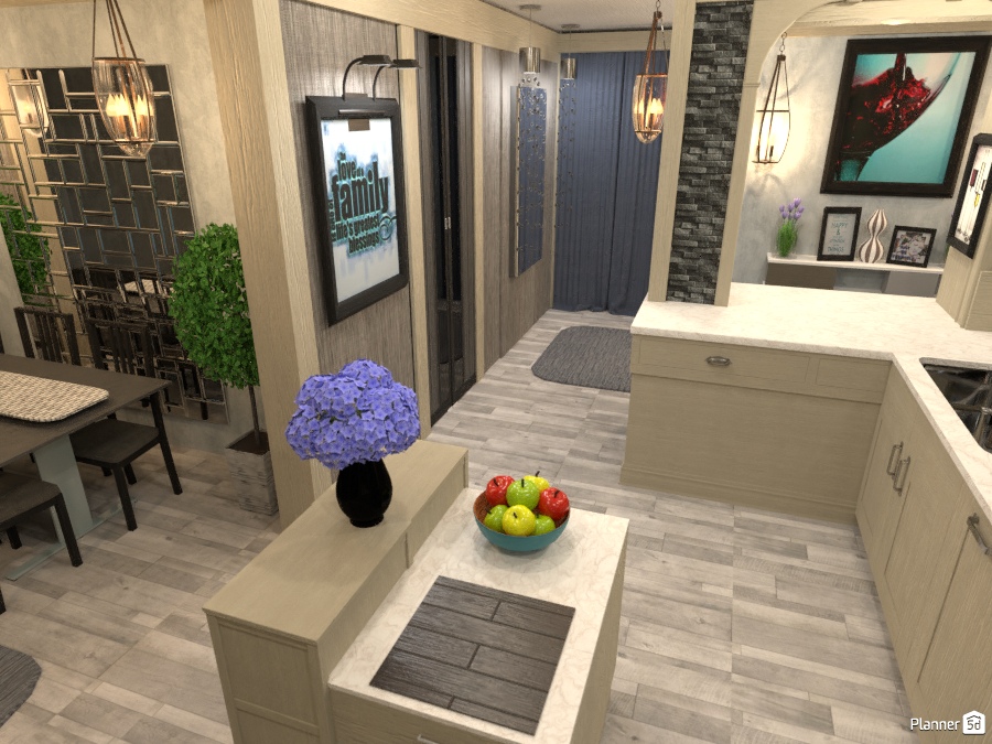 hall kitchen dining #2242652 by Wilson
