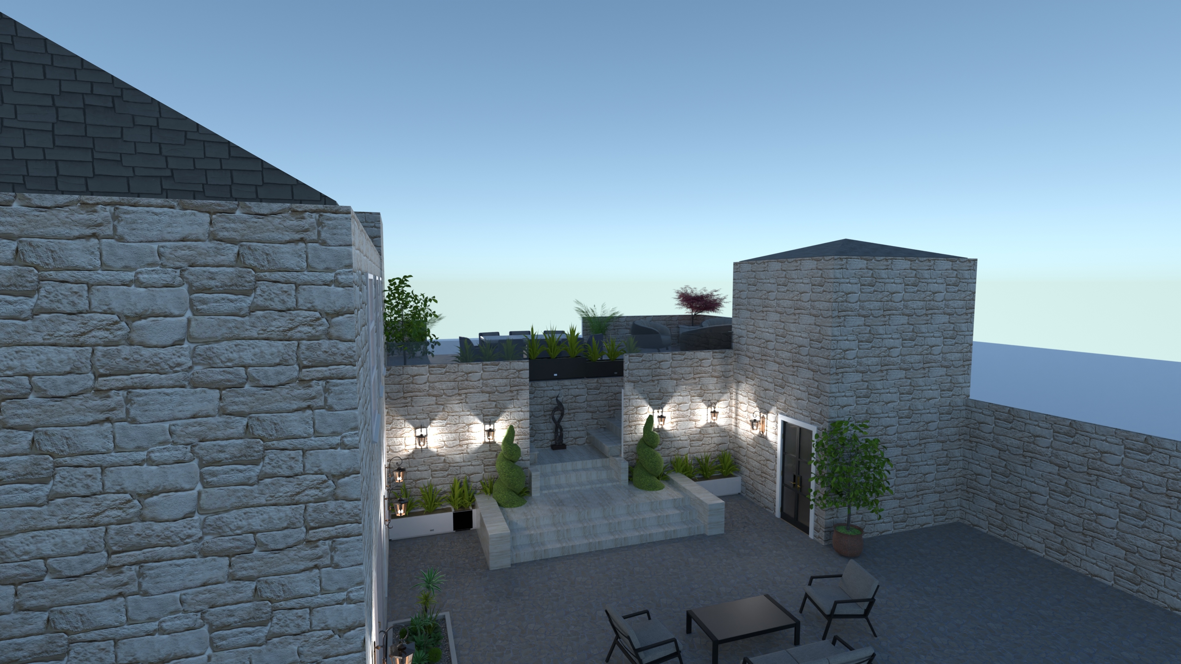 Courtyard steps #26141580 by Marcus