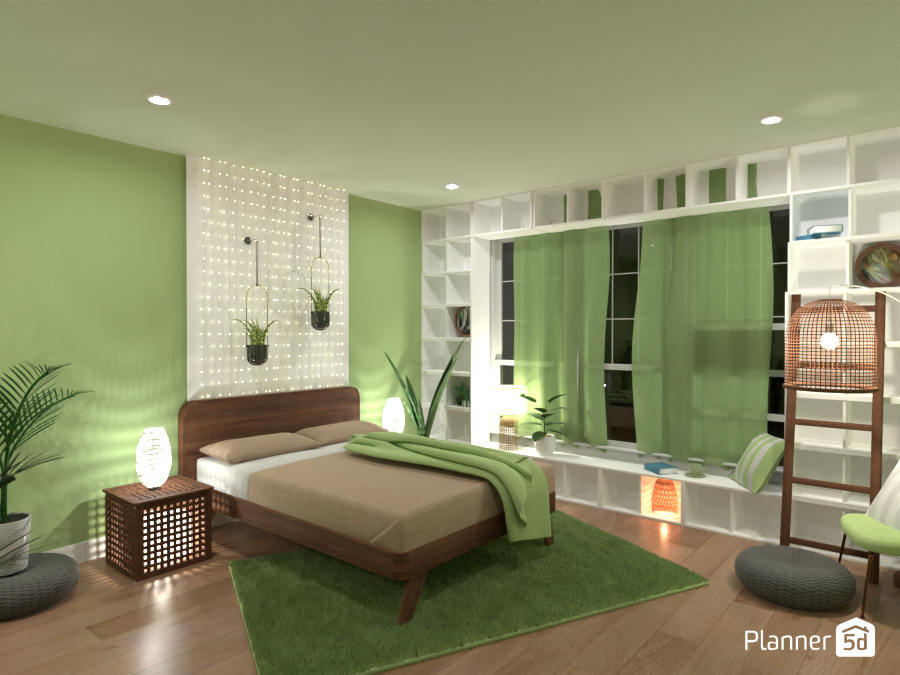 green and white bedroom #7537362 by zati