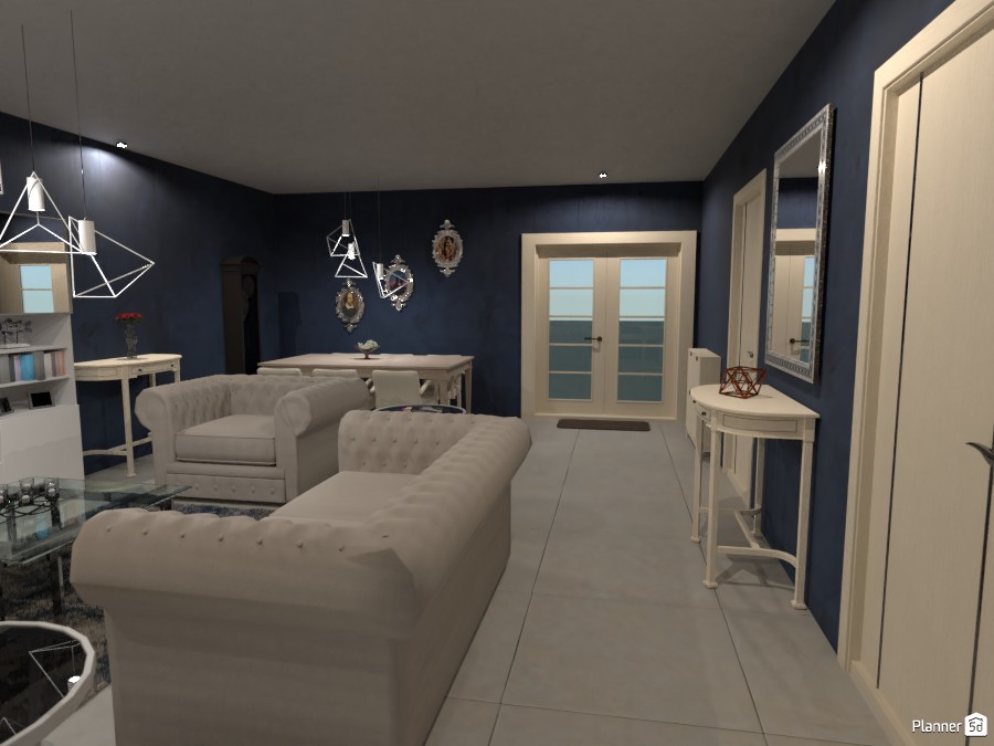 Navy Living Room #3665617 by Megan