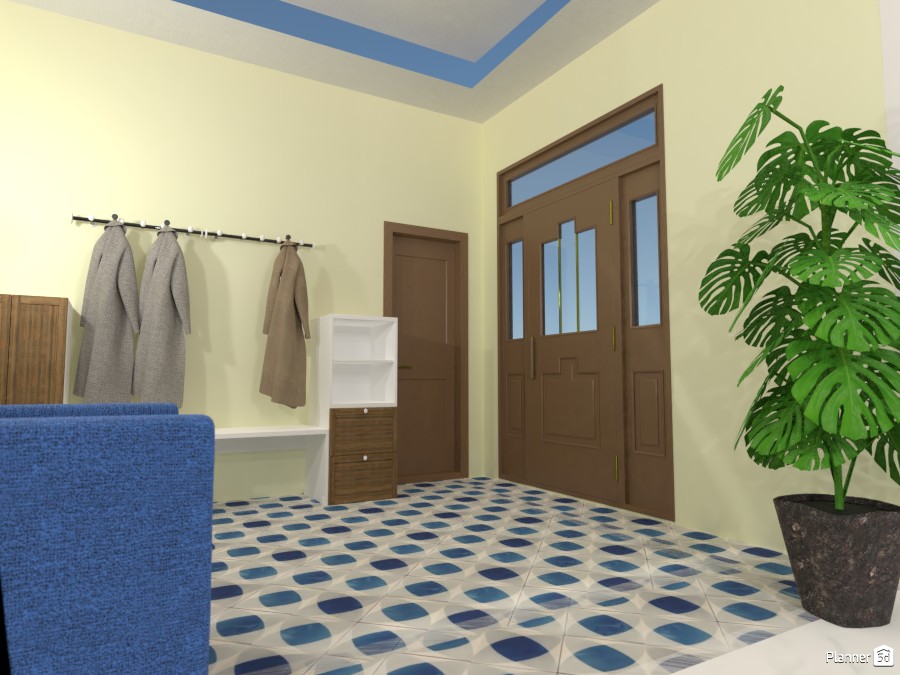 Foyer area with vintage tiles #5128086 by Elsa Loekito