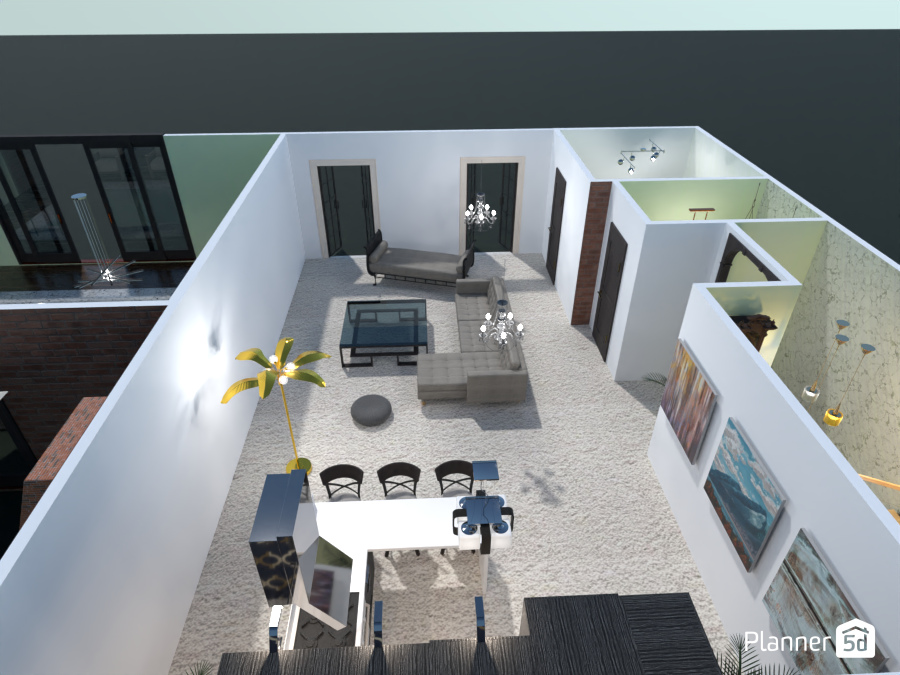 a modern bar and lounging room #9507040 by Leila Ashtiani