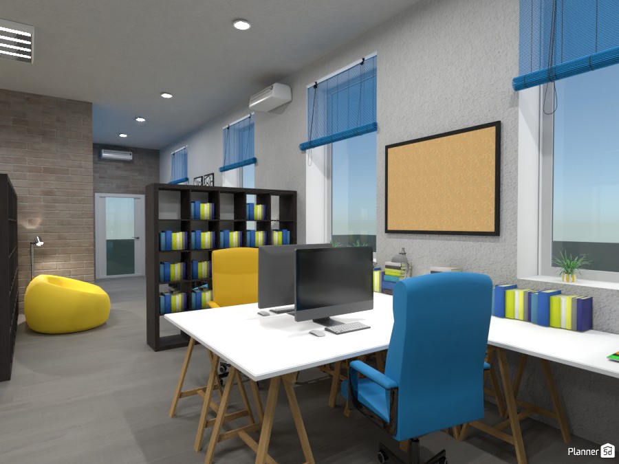 projeto de escritório planejado criado no Planner 5D