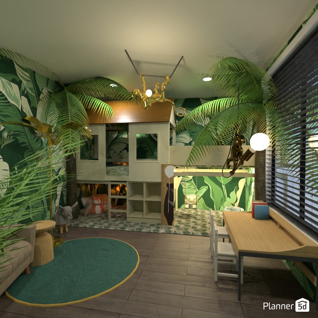 Dormitorio de la jungla #21857986 by Editors Choice