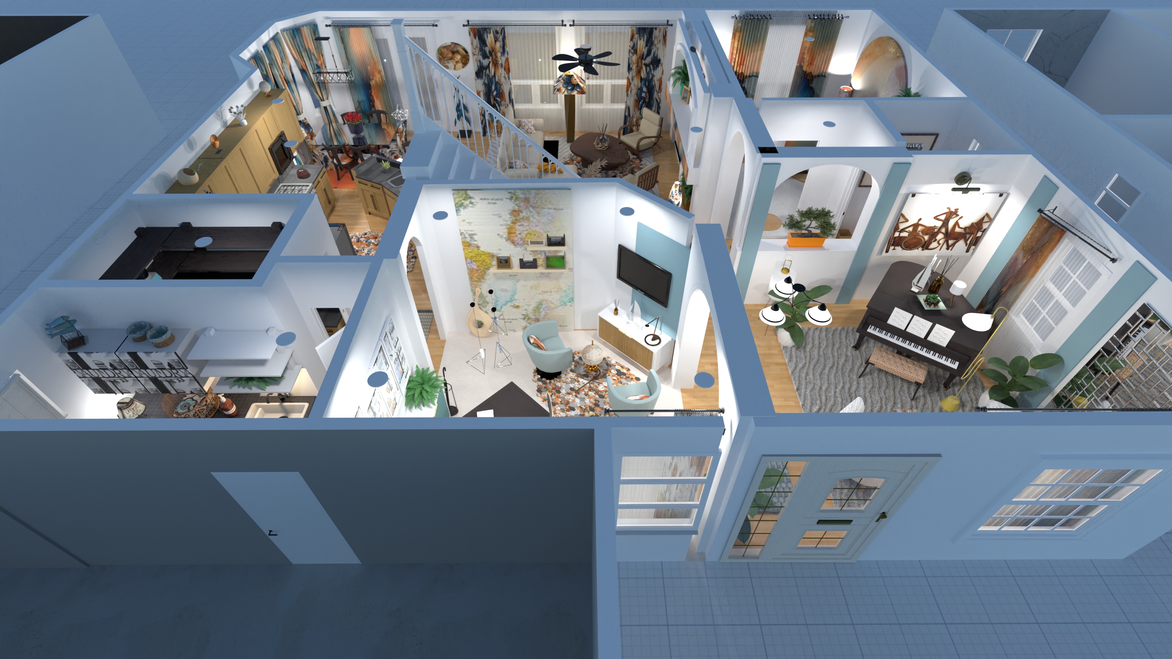 Virtual stage Tri-level. 7800+sq ft #26482316 by GPB Design