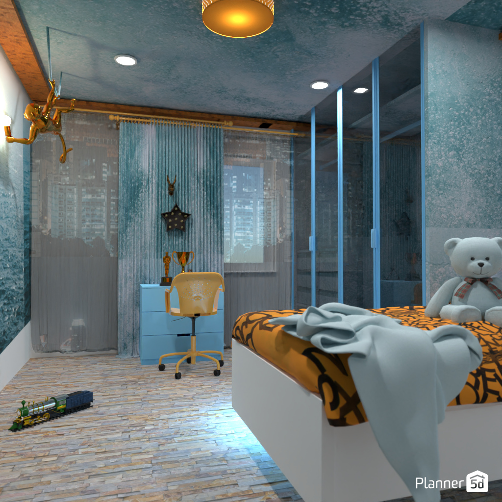 Blue kids room #19556104 by Editors Choice