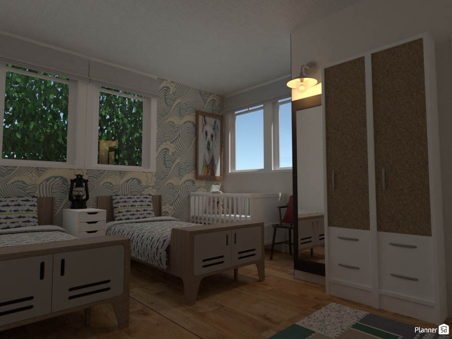 Kids Bedroom in Beach House 2806767 by Isabel image