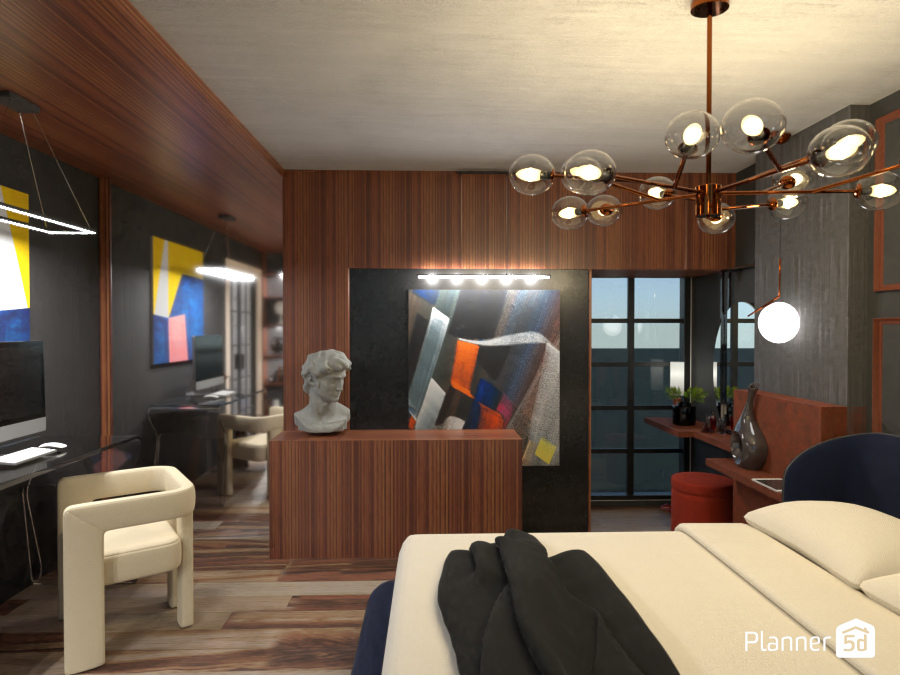 CONTEMPORARY BEDROOM #8766421 by Oleksandra Kunieva