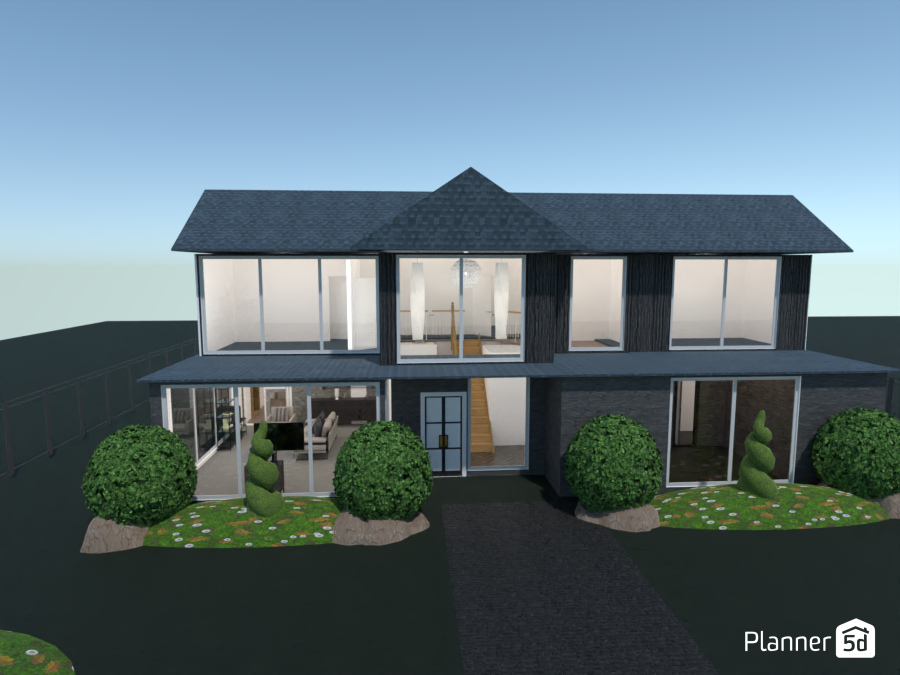 Modern two-story house with a contemporary design #8649897 by Aliceson Jade Smith