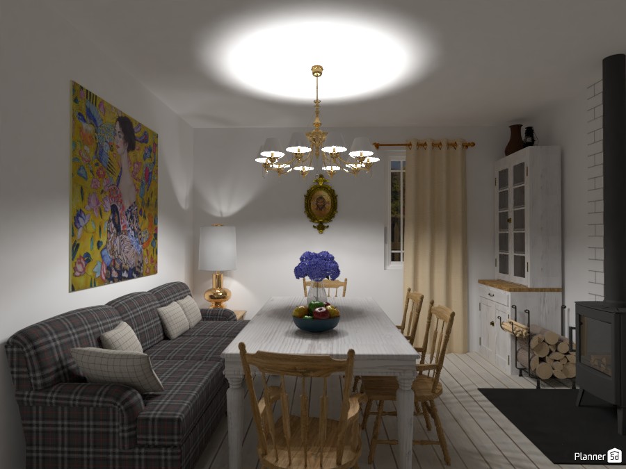 Country House - Autumn retreat / Living room+dining room #3639299 by Lucija Marko