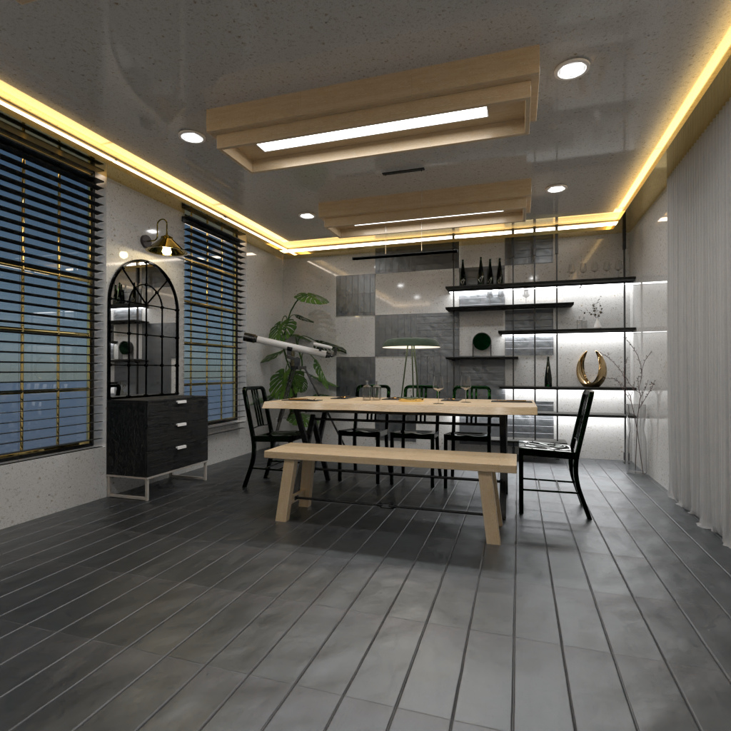 Industrial dining room #3347904 by Editors Choice