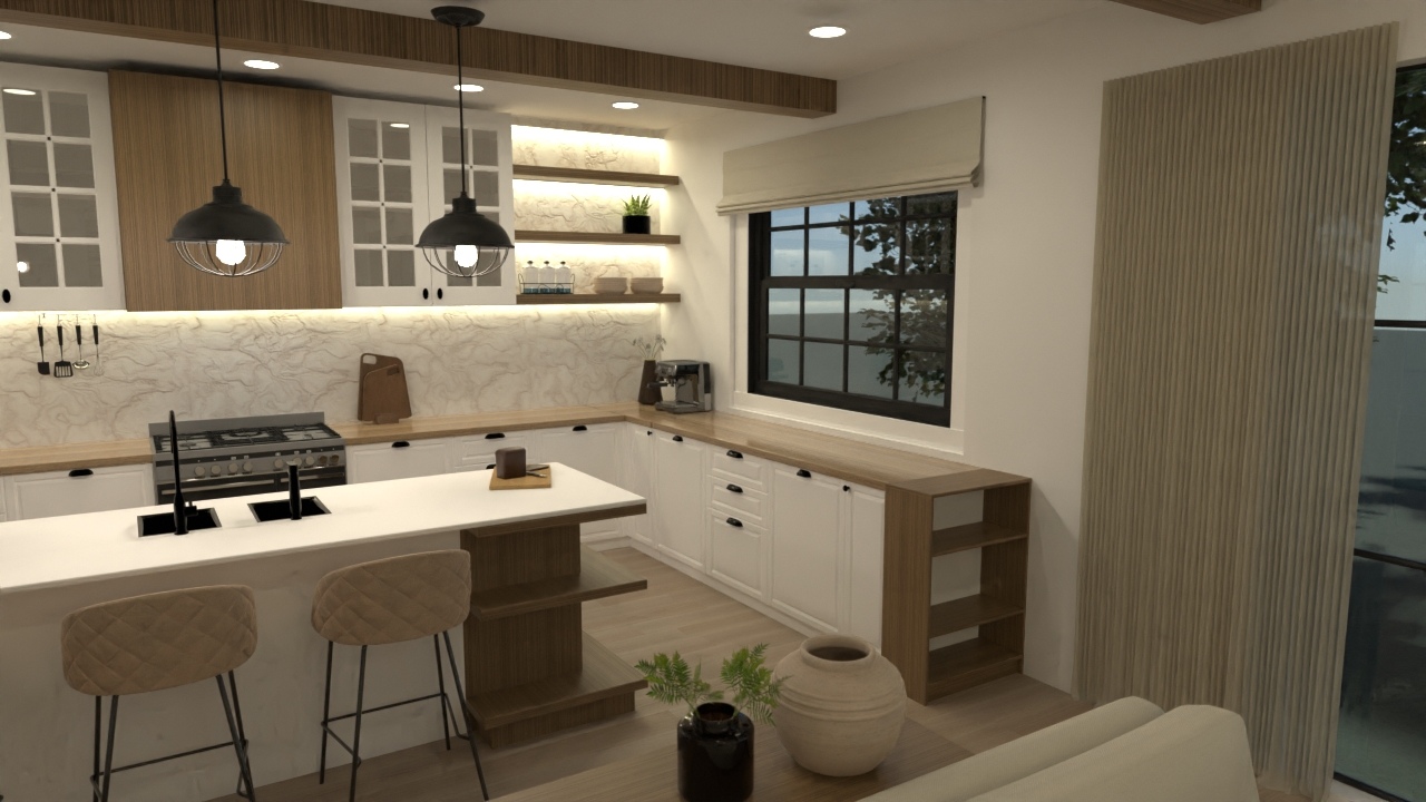 Kitchen and living #23352710 by Pallavi Gosavi