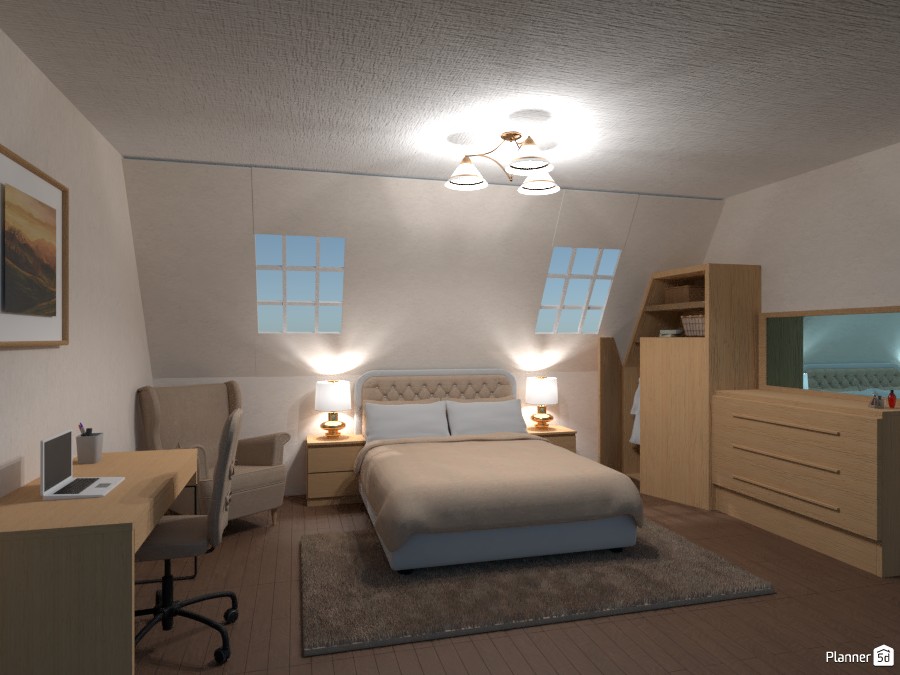 bedroom in the loft #3540632 by Chani