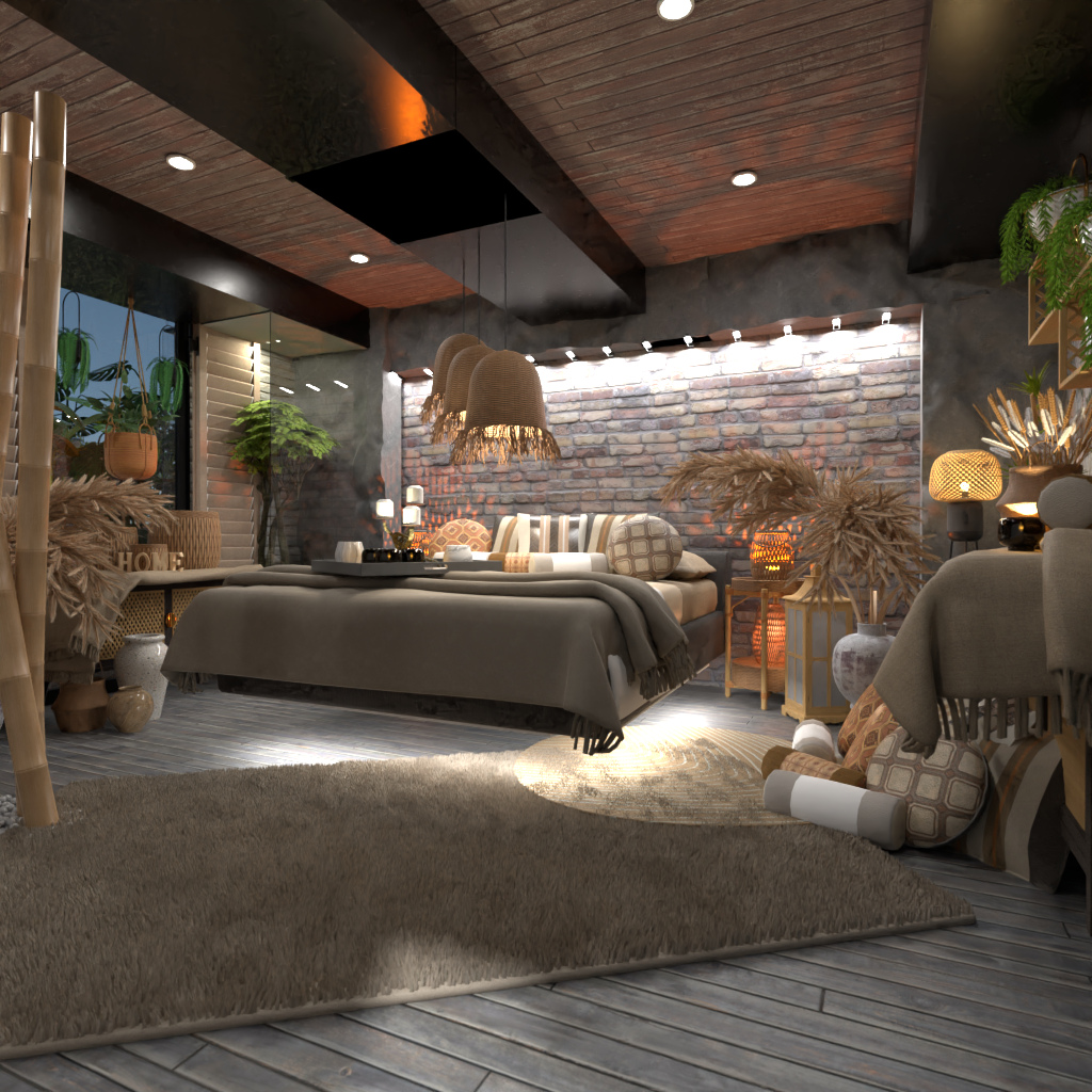 Wabi Sabi Bedroom #14560659 by Editors Choice