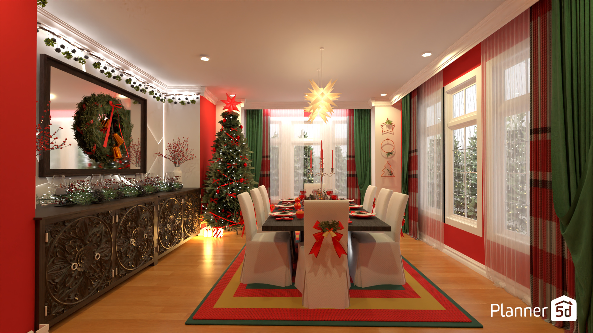 Christmas dining room #16354375 by MariaCris