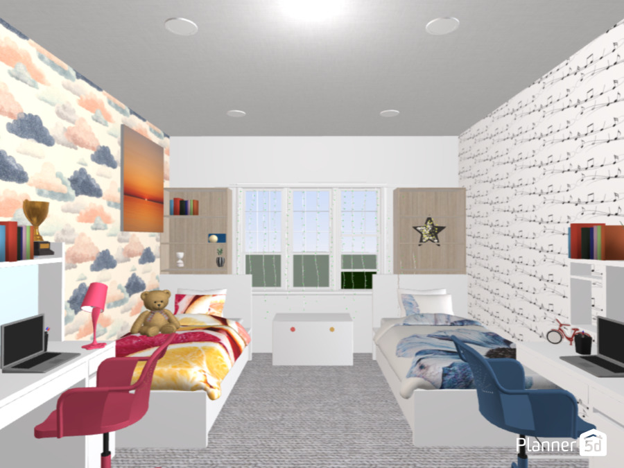 Twin girl bedroom #35362342 by ❁♡☆Horse girl☆♡❁