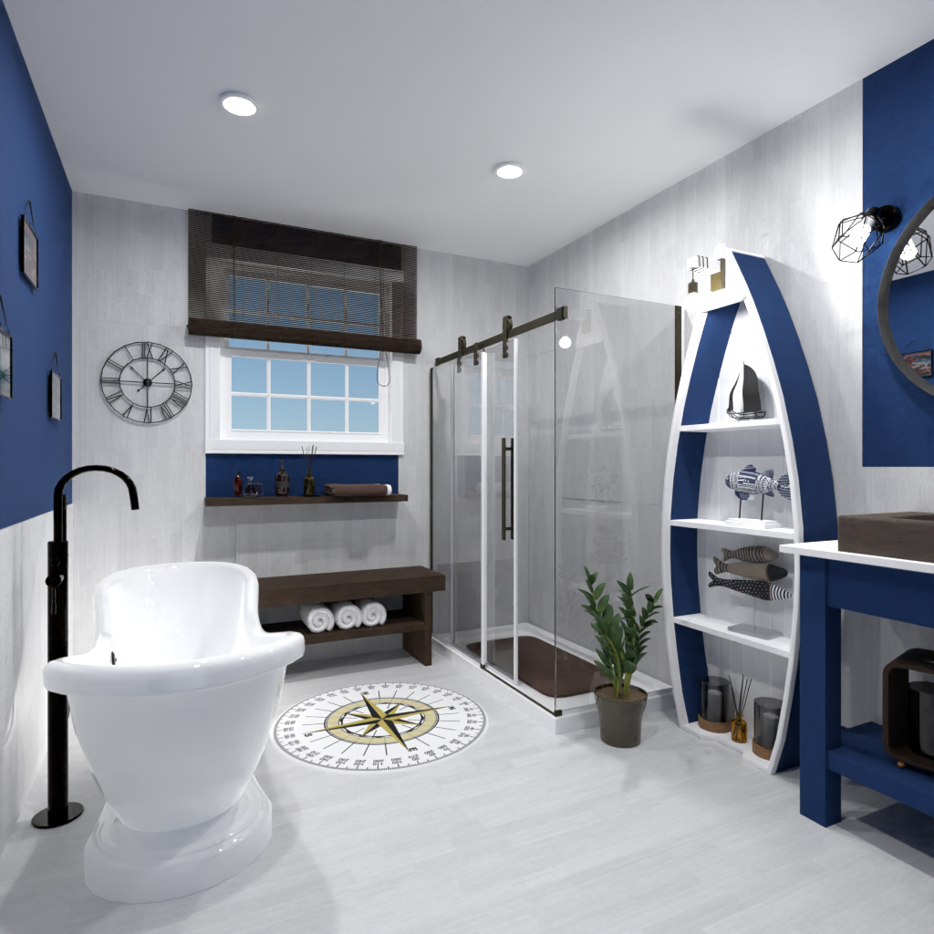 Nautical bathroom 12291823 by Editors Choice image