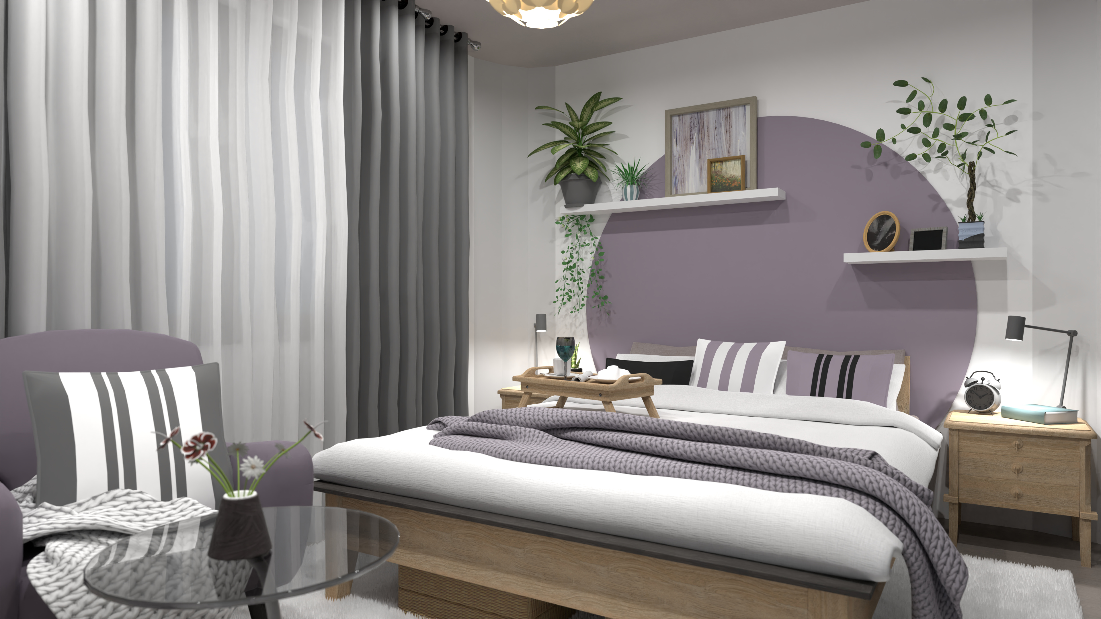 Light purple bedroom #11610304 by Gabija