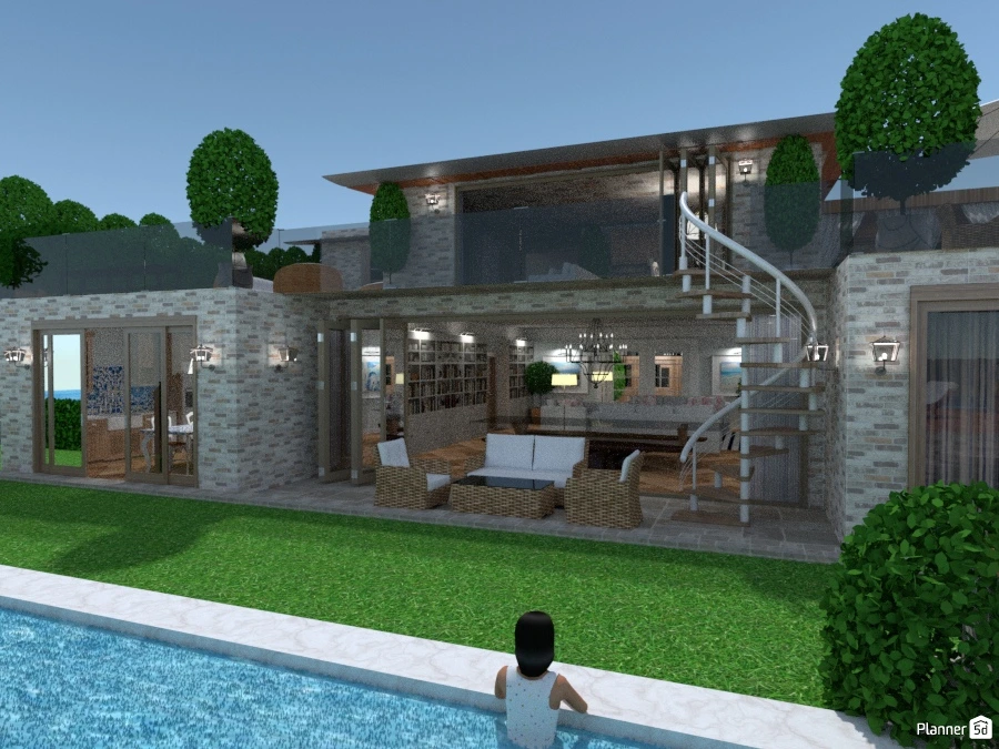 Modern Beach Villa #2975416 Por Chiara Meazza