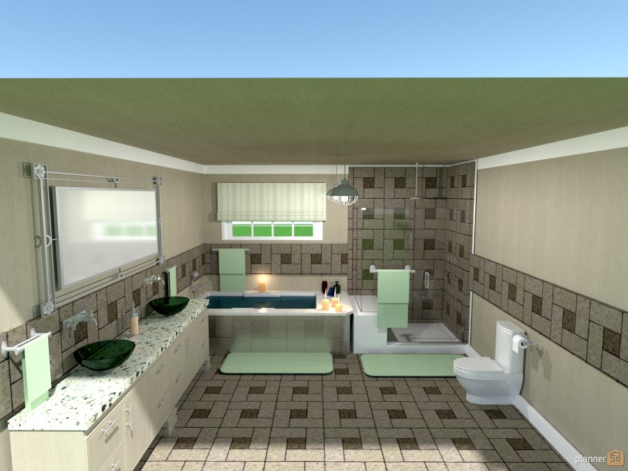 tiled bathroom #1027836 by Joy Suiter