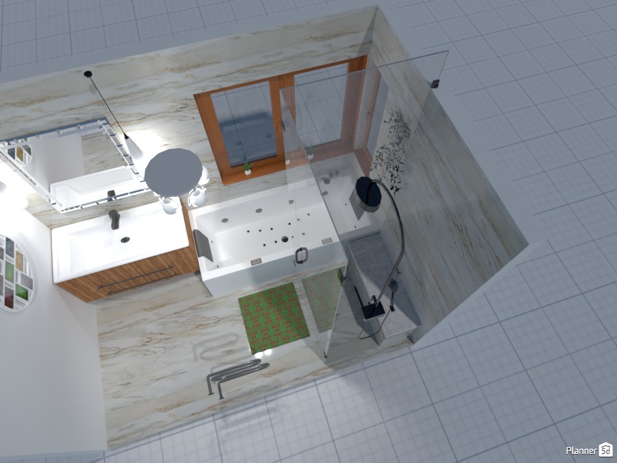 Lindy Main Bathroom - Free Online Design | 3D Bathroom Floor Plans by ...