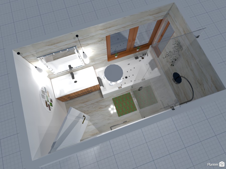 Lindy Main Bathroom - Free Online Design | 3D Bathroom Floor Plans by ...