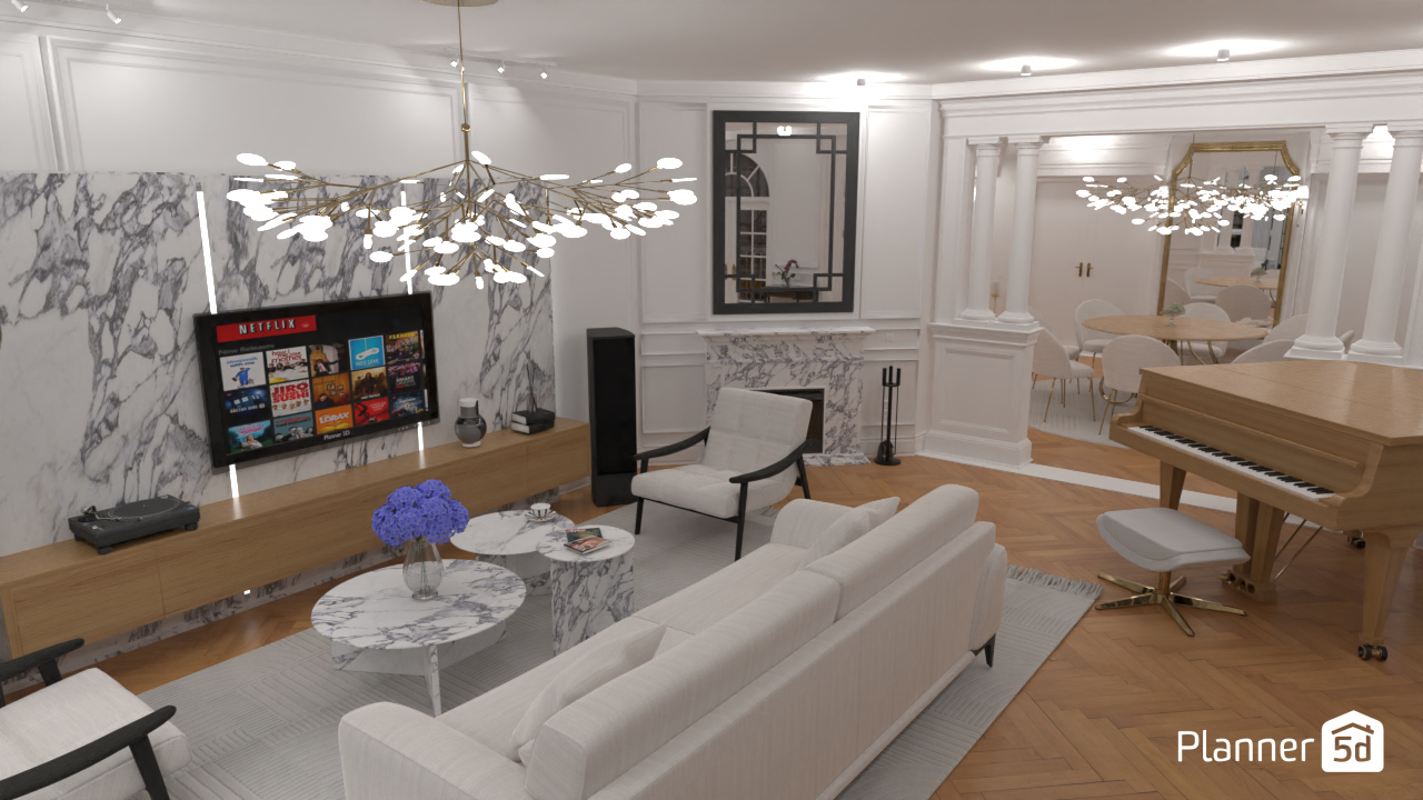 Parisian style living room 19174380 by Gjorgji Tashev image