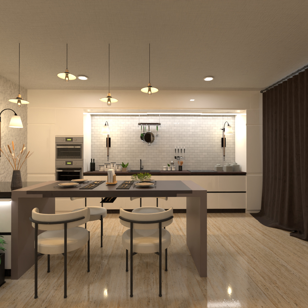 Brown and White Kitchen #3343044 by Editors Choice