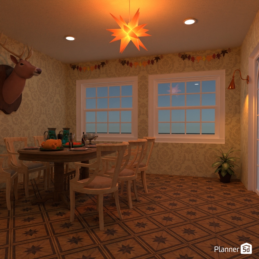 DB: Thanksgiving Day - room shell copy #23413859 by Editors Choice