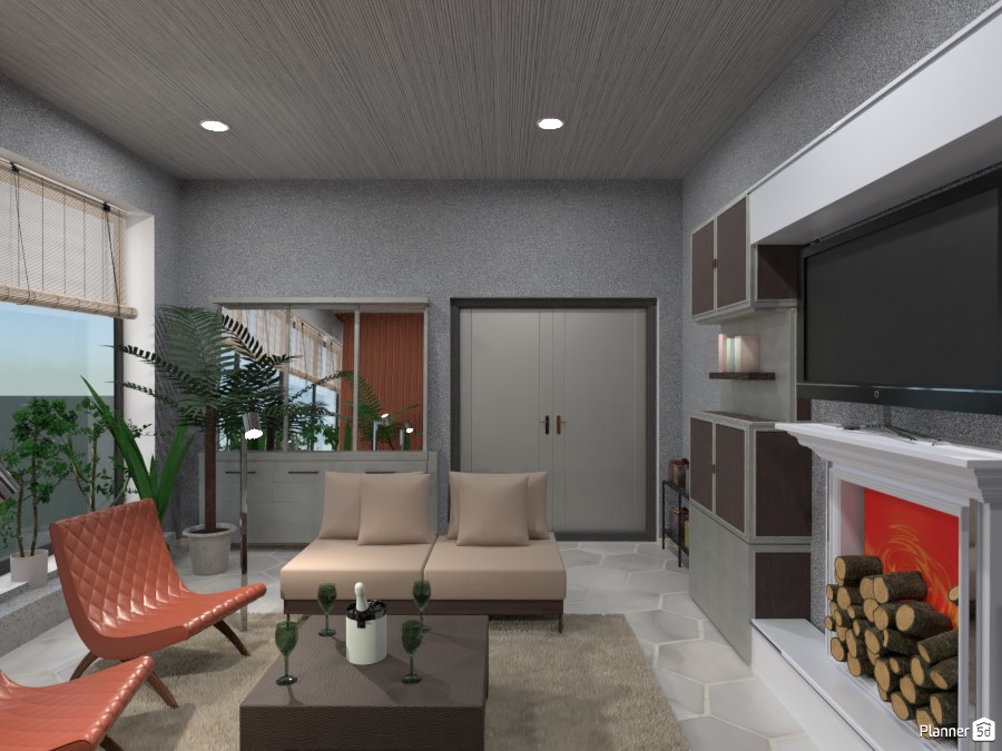 Гостиная в стиле минимализм и Эко #3850702 by Olga