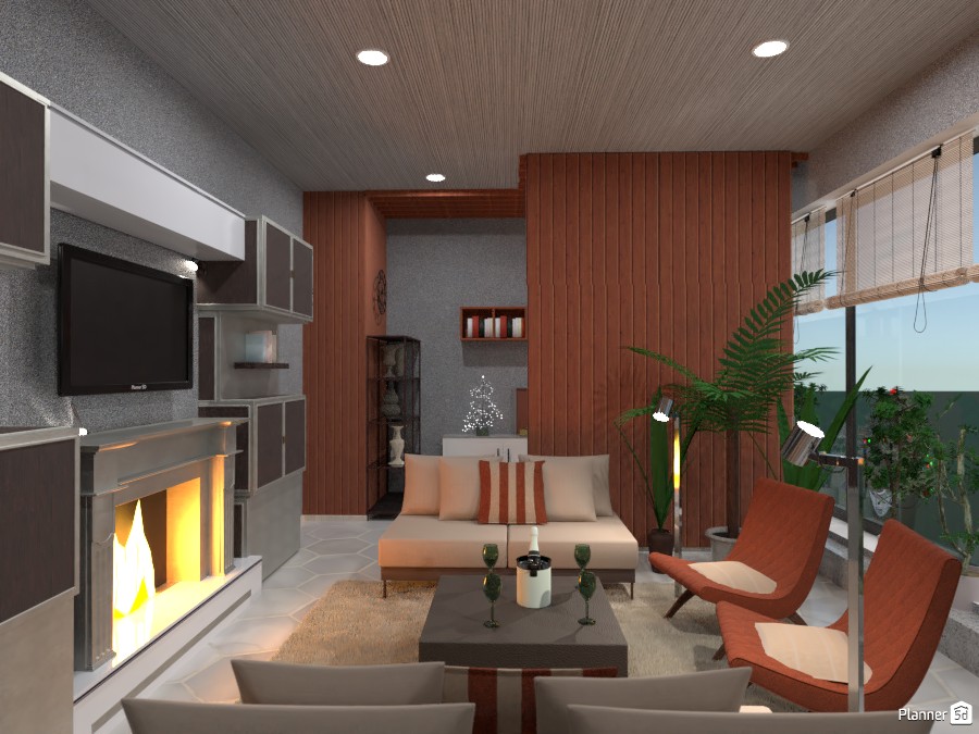 Гостиная в стиле минимализм и Эко #3850977 by Olga