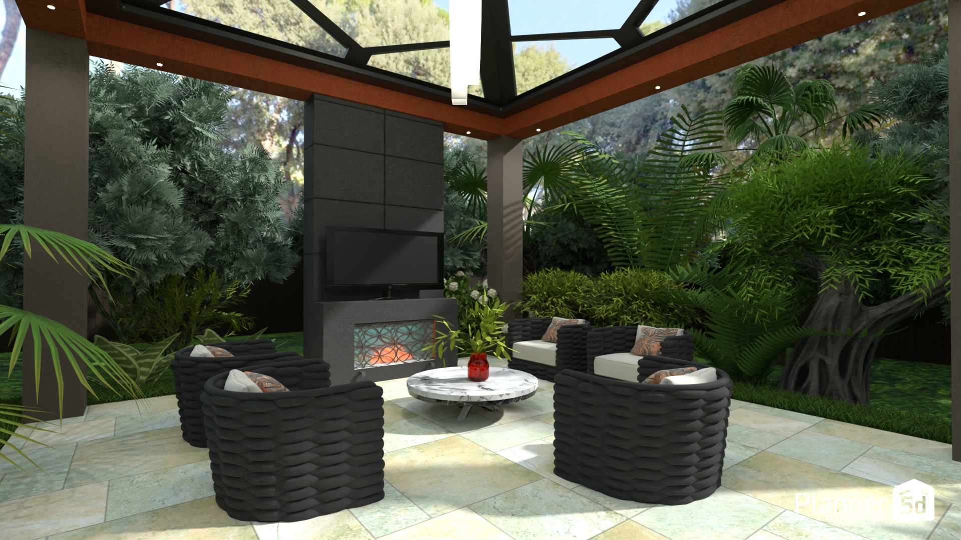 Terraza con naturaleza #25497480 by MariaCris