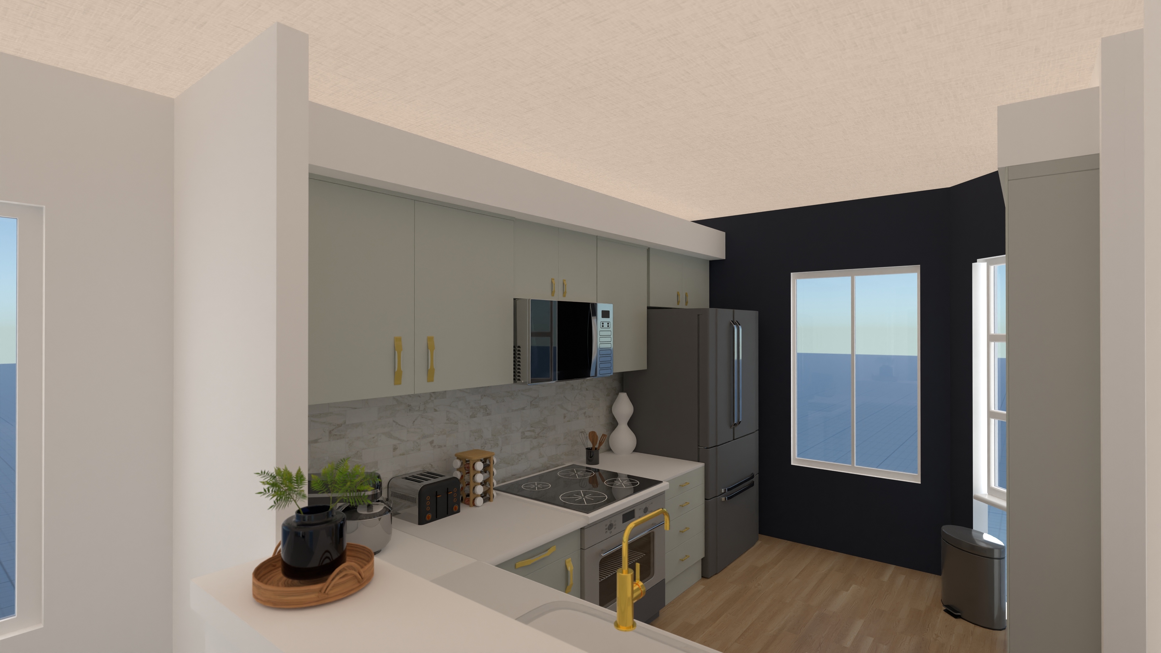 Dedra's Kitchen & Living Room #23383294 by Lela S