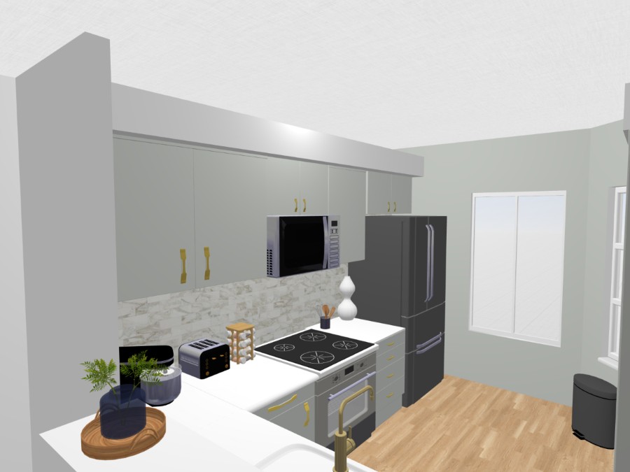 Dedra's Kitchen & Living Room #23383314 by Lela S