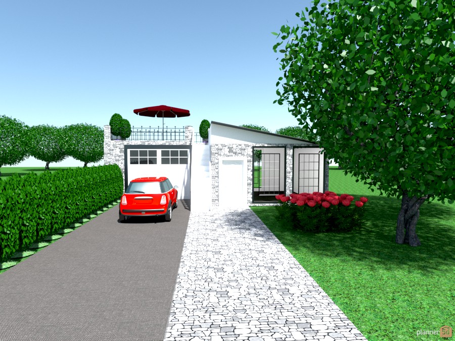 small house w/rooftop deck n garage #1260673 by Joy Suiter