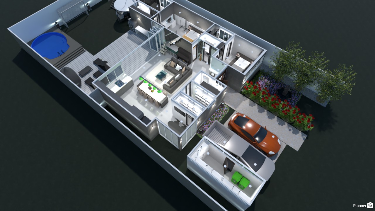 Planta1 - casa moderna #4426259 by E S