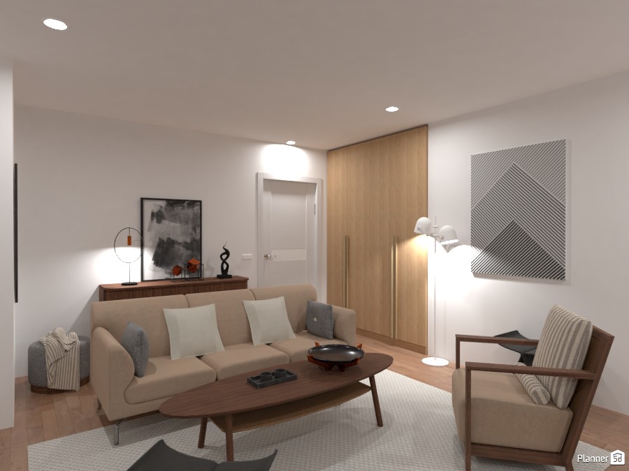 City apartment with scandi style - living room #4655691 by Lucija Marko