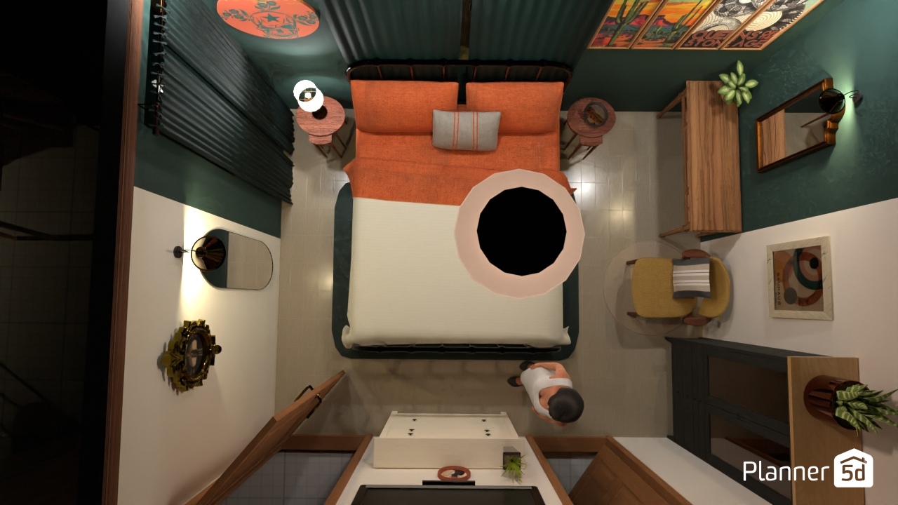 Copy of Copy of mcm bedroom - black/green- ikea #25930852 by Livnat Pariante