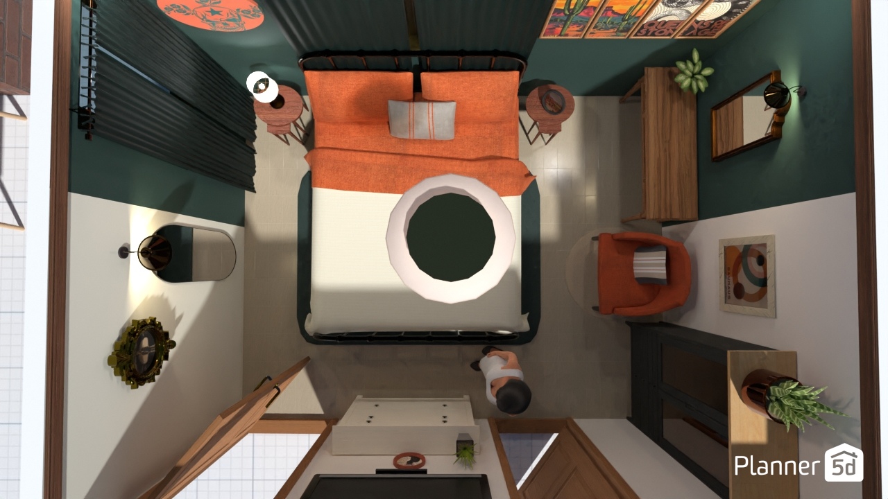 Copy of Copy of mcm bedroom - black/green- ikea #25942564 by Livnat Pariante