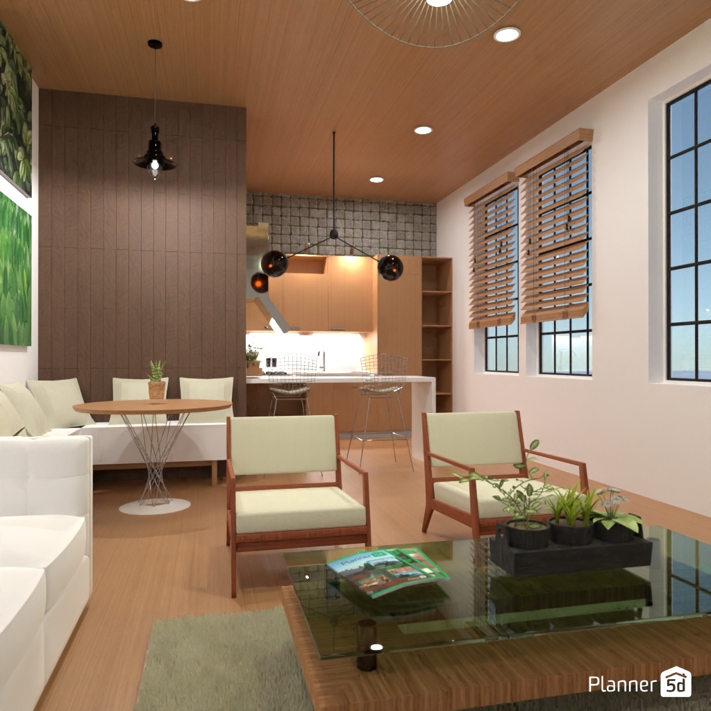 LOFT interior style - Free Online Design | 3D House Ideas - by Planner 5D