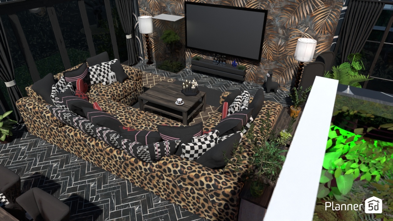 Moody Maximalist Living Room #30915808 by ShakaLakaDeAlpaka